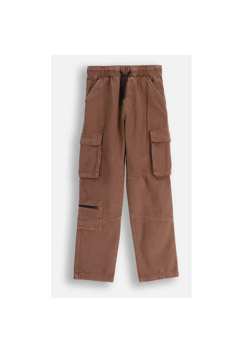 Pantaloni cargo cu snur