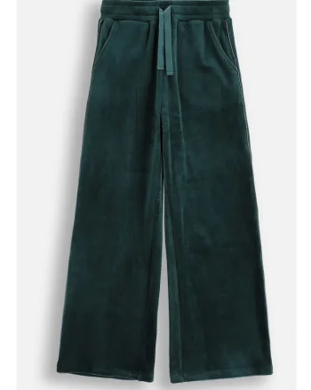 Pantaloni sport catifelati cu croiala ampla