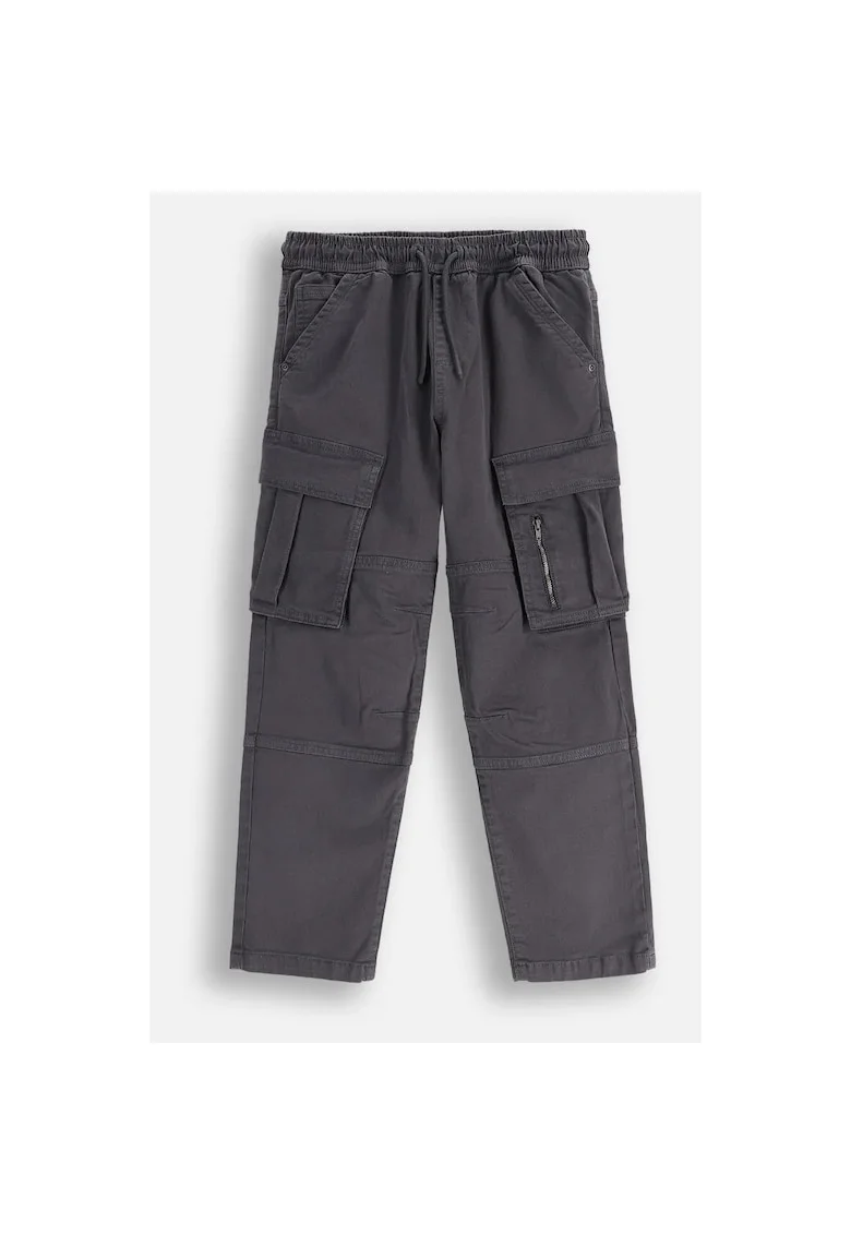 Pantaloni  bumbac pentru copii, Gri grafit