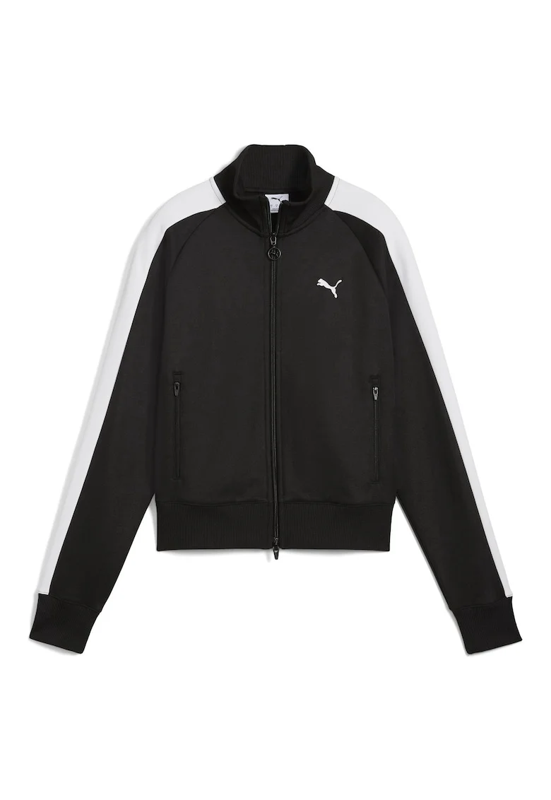Bluza de trening cu fermoar T7 Always On, Negru