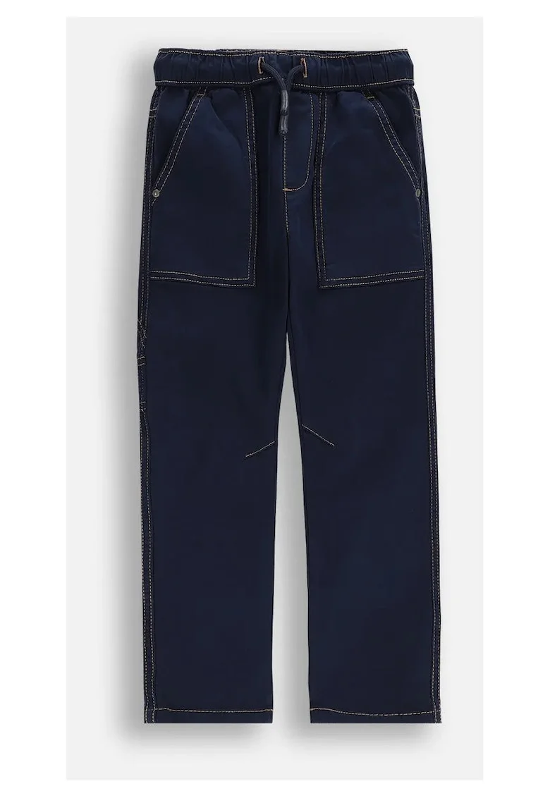 Blugi slim fit cu buzunare frontale supradimensionate