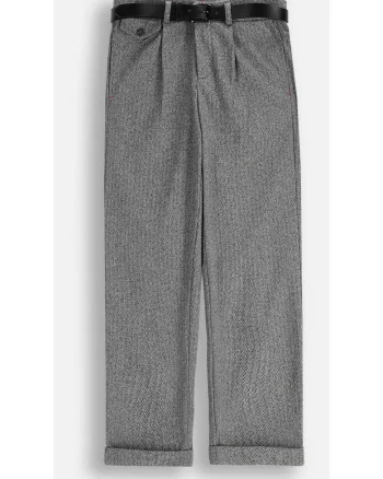 Pantaloni pentru copii,  ZC5120102EJB-019, eleganti, gri, poliester