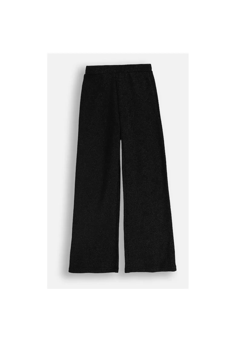 Pantaloni cu croiala ampla si insertii sclipitoare
