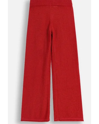 Pantaloni evazati pentru fete,  ZC5122201EJG-009, rosu