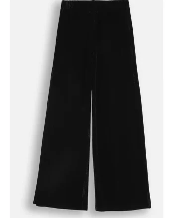 Pantaloni copii,  ZC5121102EPG-021, poliester, evazati, negri