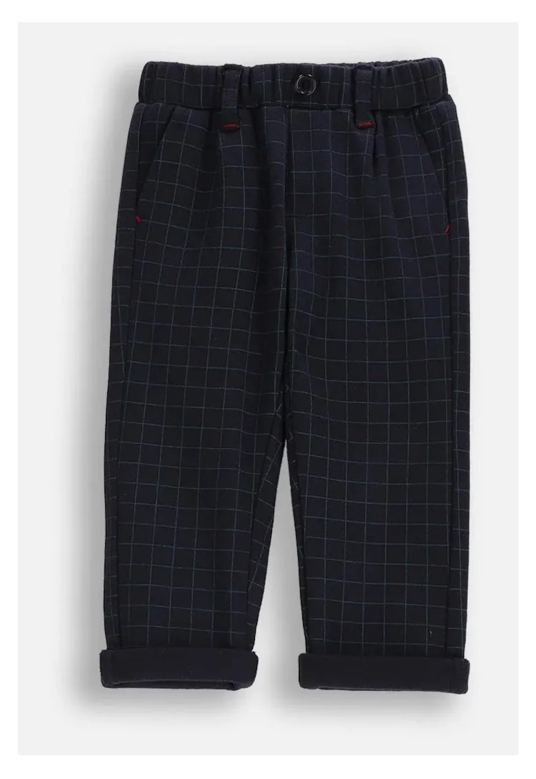 Pantaloni pentru copii,  ZC5120101EBB-015, bleumarin, bumbac, croiala lejera
