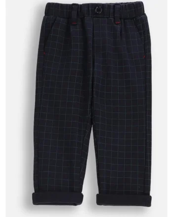 Pantaloni pentru copii,  ZC5120101EBB-015, bleumarin, bumbac, croiala lejera