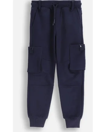 Pantaloni copii,  bleumarin, slim fit, cu buzunare, ECO 5(R)