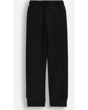 Pantaloni copii,  slim fit, negru, material moale