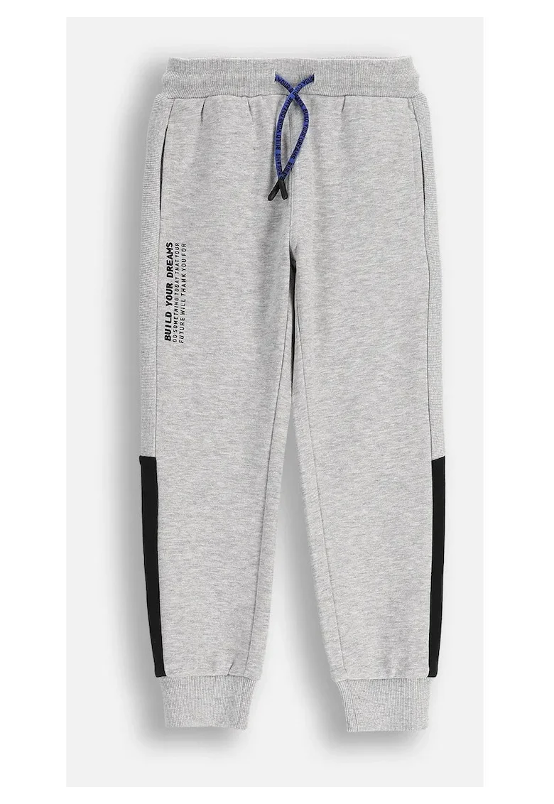 Pantaloni copii,  trening, slim fit, gri, bumbac