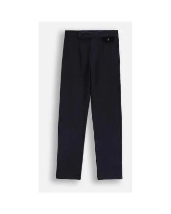Pantaloni pentru copii,  ZC5120101EJB-015, slim fit, bleumarin, bumbac,
