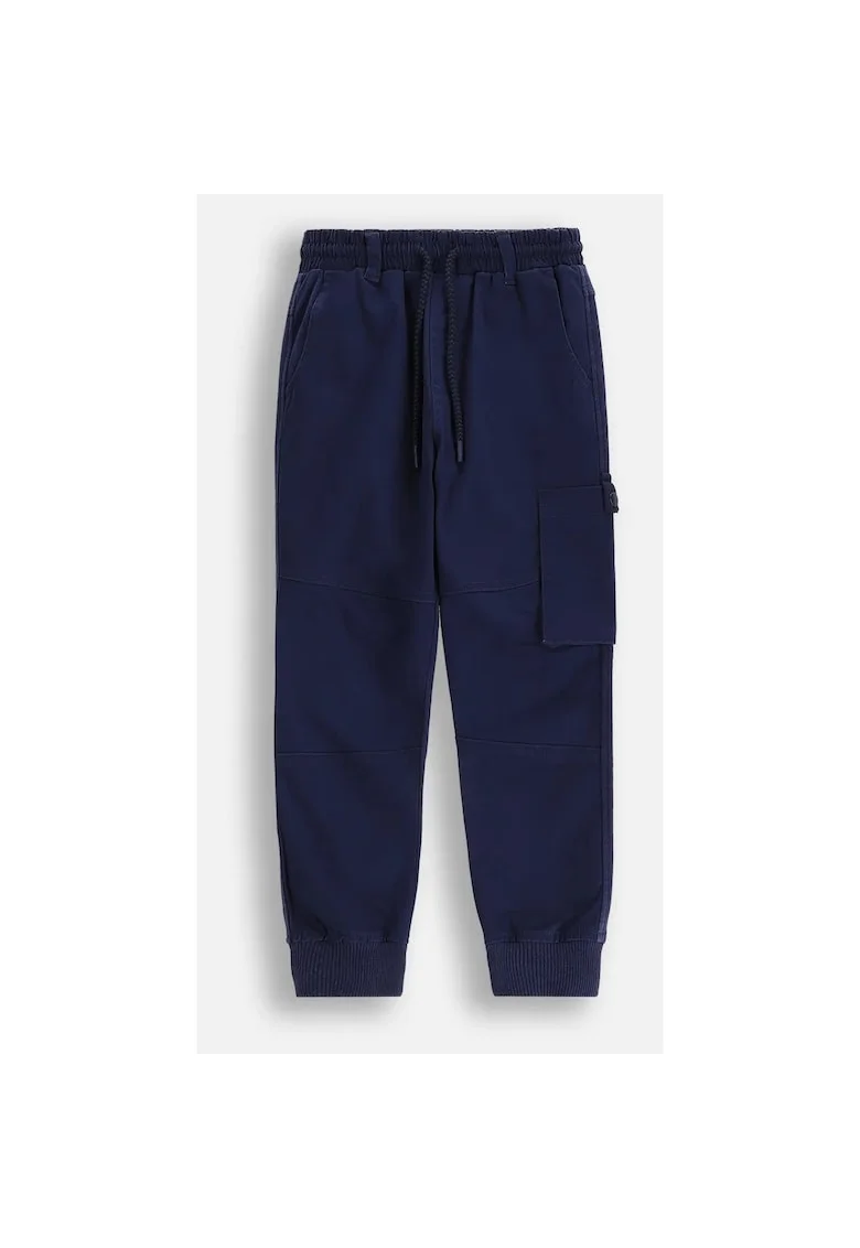 Pantaloni pentru copii,  bumbac, regular fit, bleumarin,