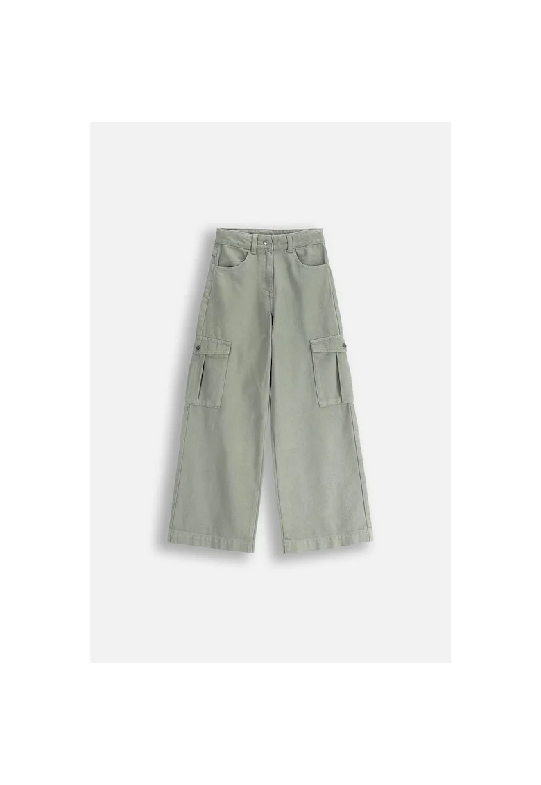 Pantaloni cargo cu croiala ampla