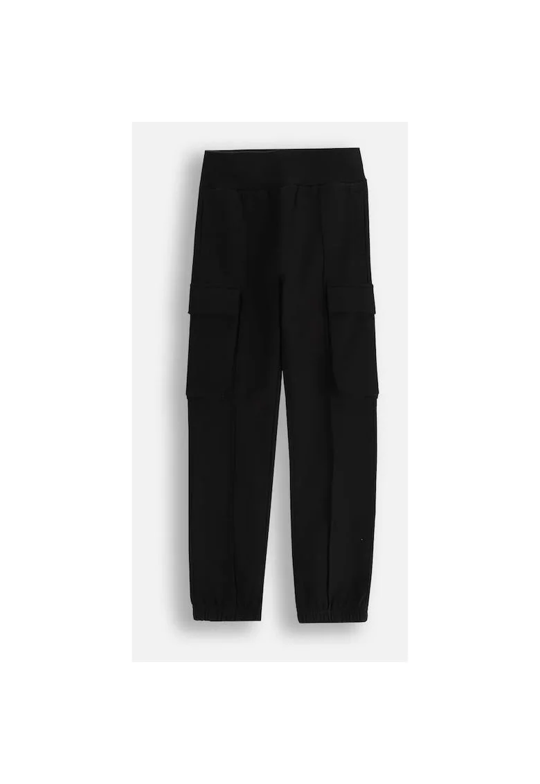 Pantaloni jogger,  WC5120102MGJ-021, bumbac, negru