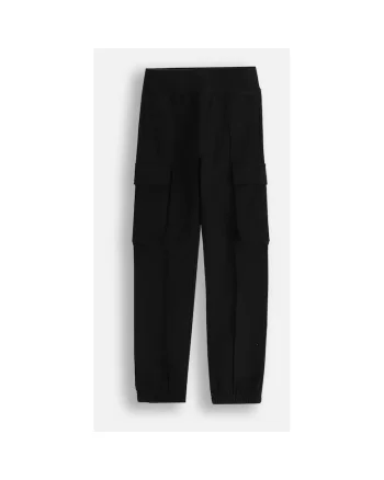 Pantaloni jogger,  WC5120102MGJ-021, bumbac, negru