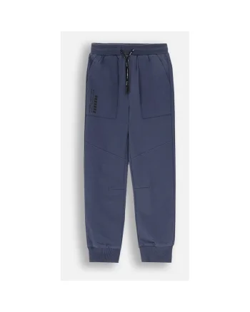 Pantaloni sport copii, ZC4120101WBK-014, bumbac, snur talie, bleumarin,