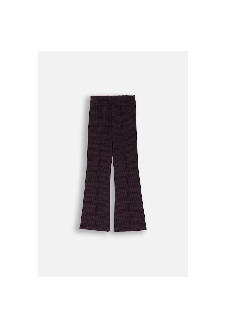 Colanti lungi  model Pepita, craci evazati, violet, poliester