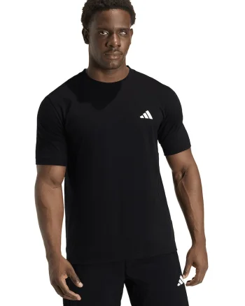Tricou regular fit pentru fitness Essentials, Negru