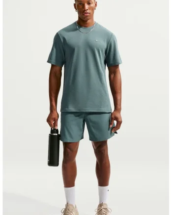 Pantaloni scurti cu snur de ajustare pentru fitness Unlimited, Gri verzui