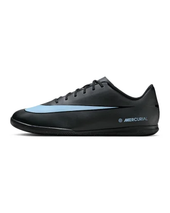 Pantofi Vapor 16 Club din piele ecologica cu imprimeu logo contrastant, pentru fotbal, Negru/Albastru glaciar