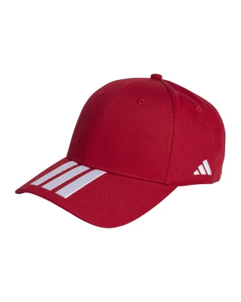 Sapca de bumbac unisex pentru fotbal Tiro, Alb/Rosu vermillion