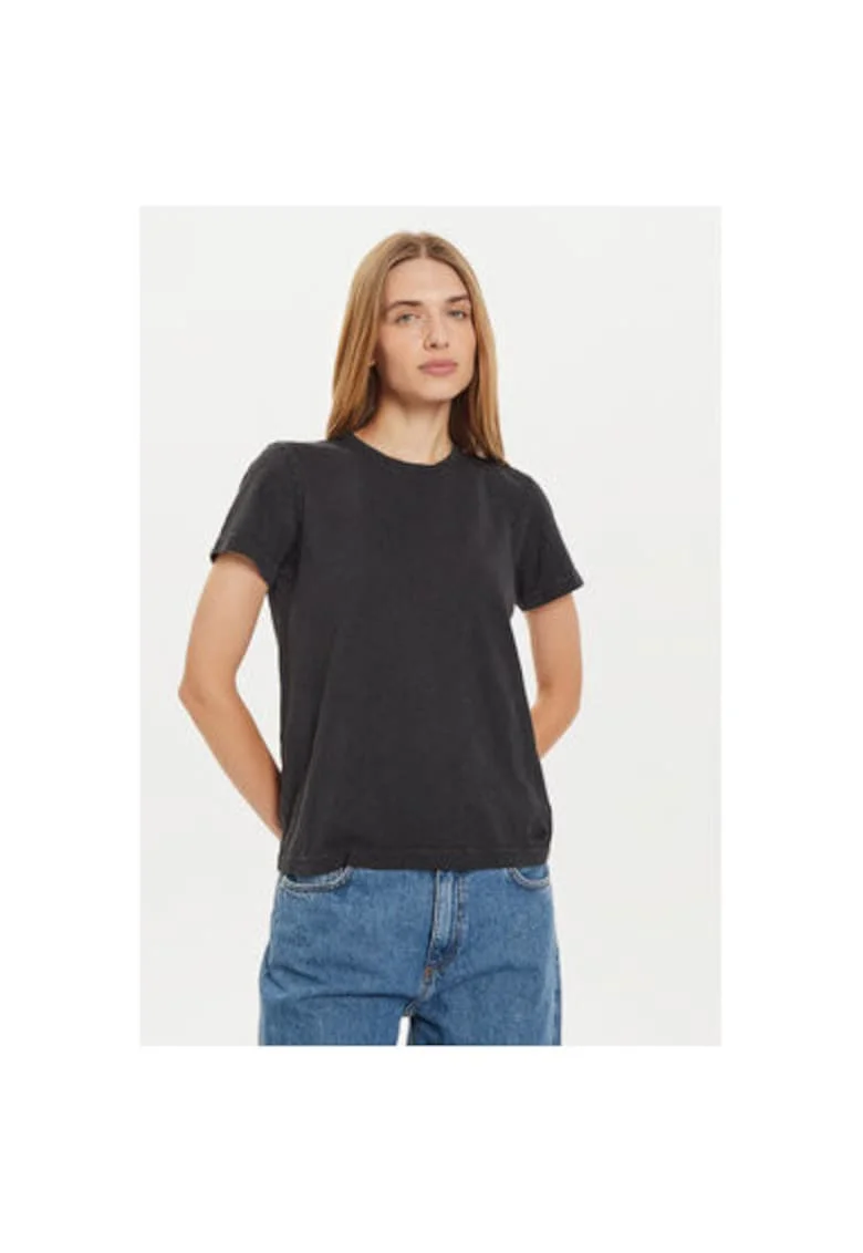 Tricou dama  din bumbac, Negru