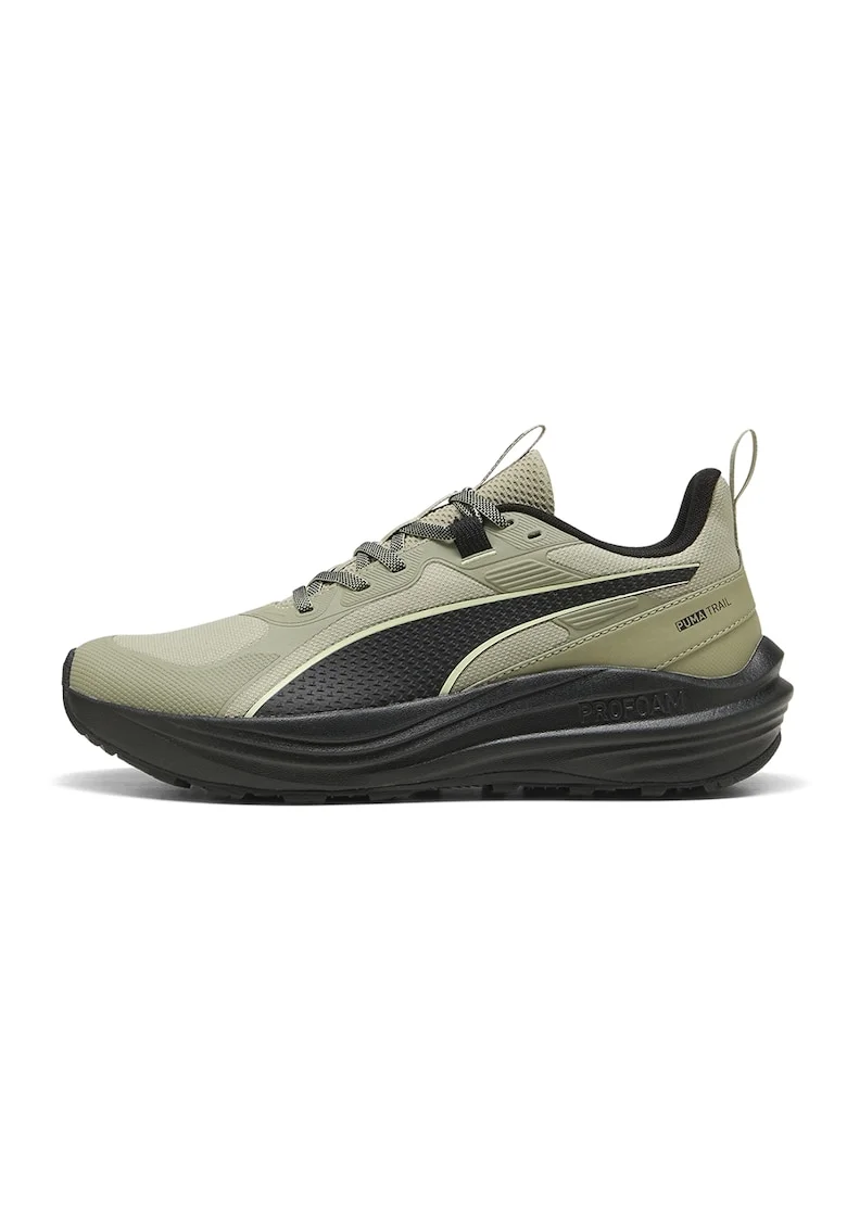 Pantofi Flare Pro pentru alergare trail, Negru/Verde pal