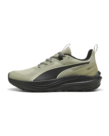 Pantofi Flare Pro pentru alergare trail, Negru/Verde pal
