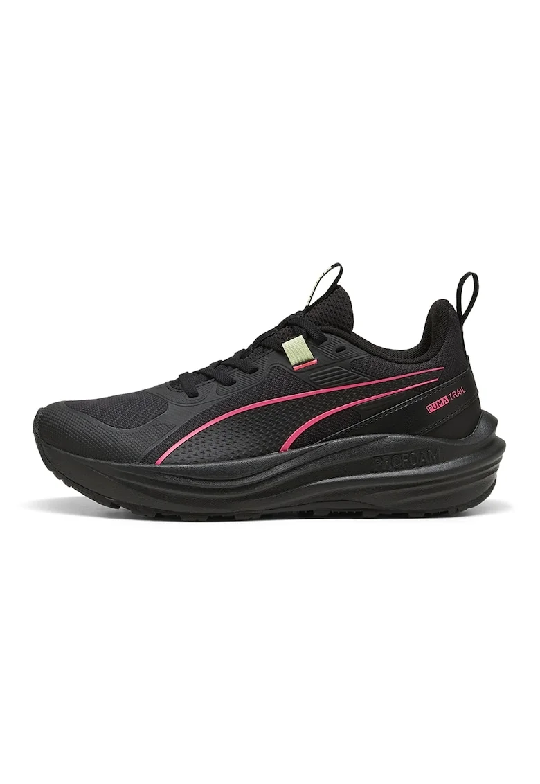 Pantofi Flare Pro pentru alergare trail, Rosu/Negru/Verde pal