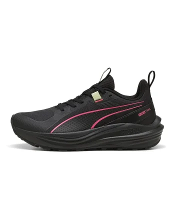 Pantofi Flare Pro pentru alergare trail, Rosu/Negru/Verde pal