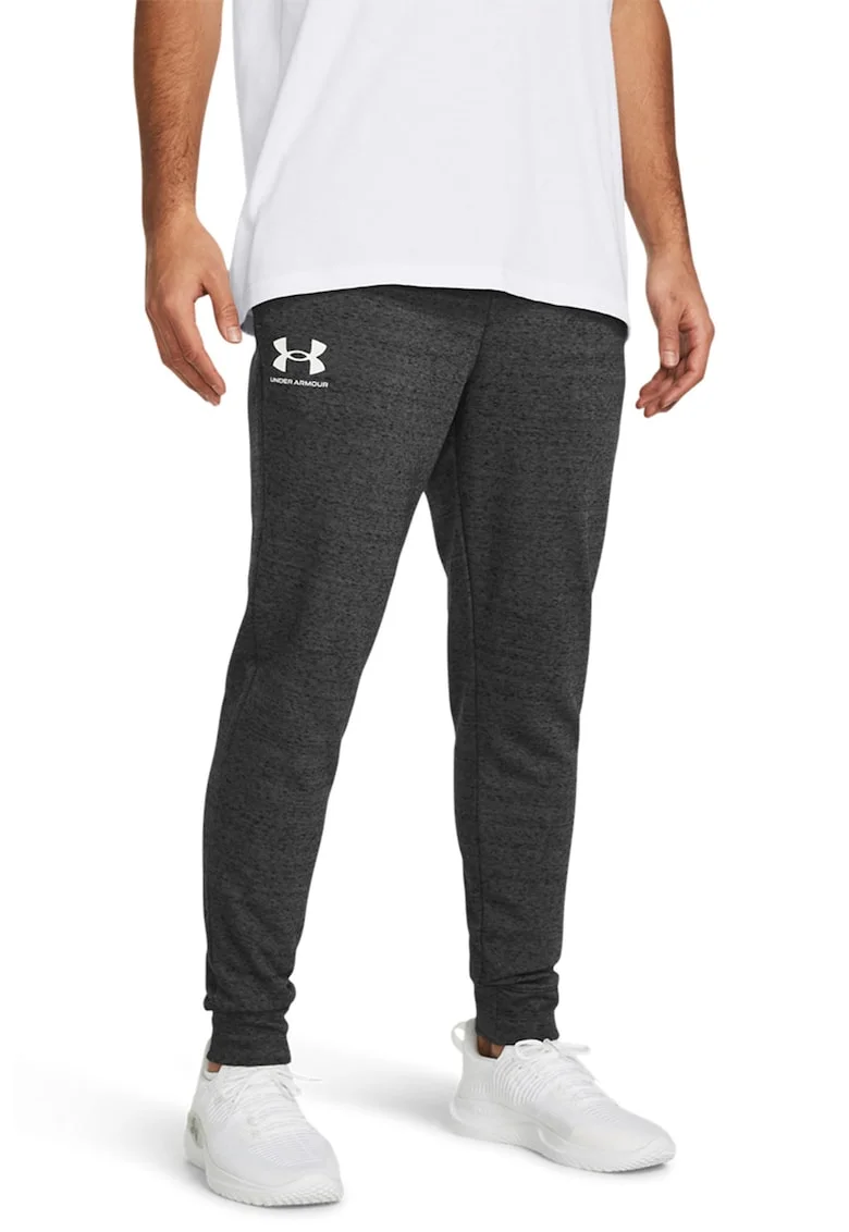 Pantaloni conici pentru antrenament Rival, Gri inchis melange