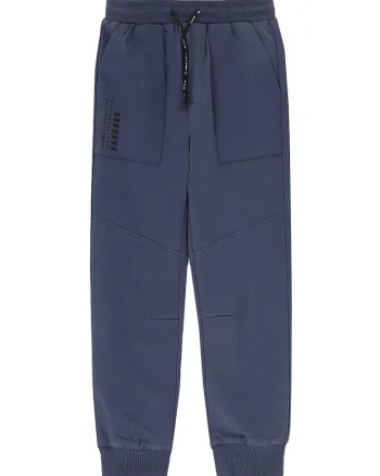 Pantaloni sport baieti  bumbac, bleumarin