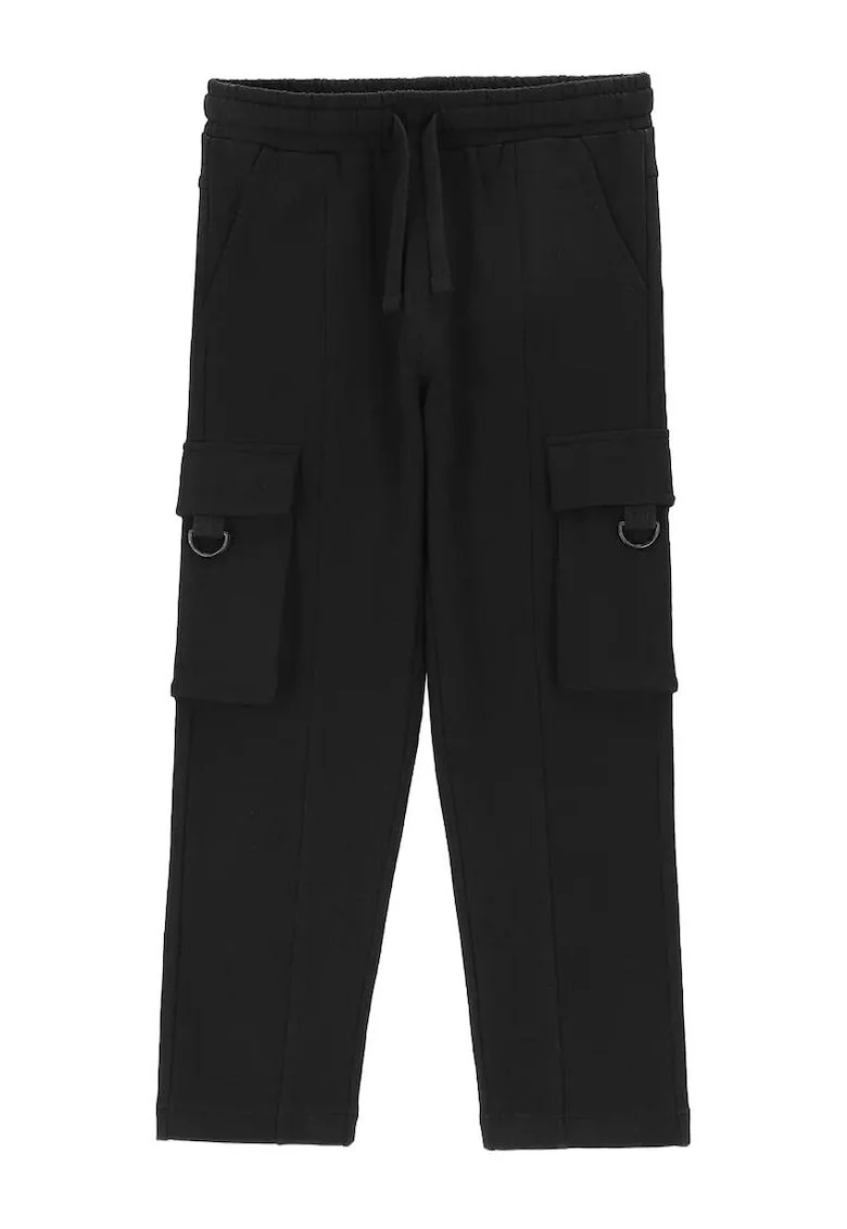 Pantaloni sport pentru copii,  bumbac, negru