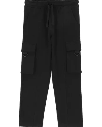 Pantaloni sport pentru copii,  bumbac, negru