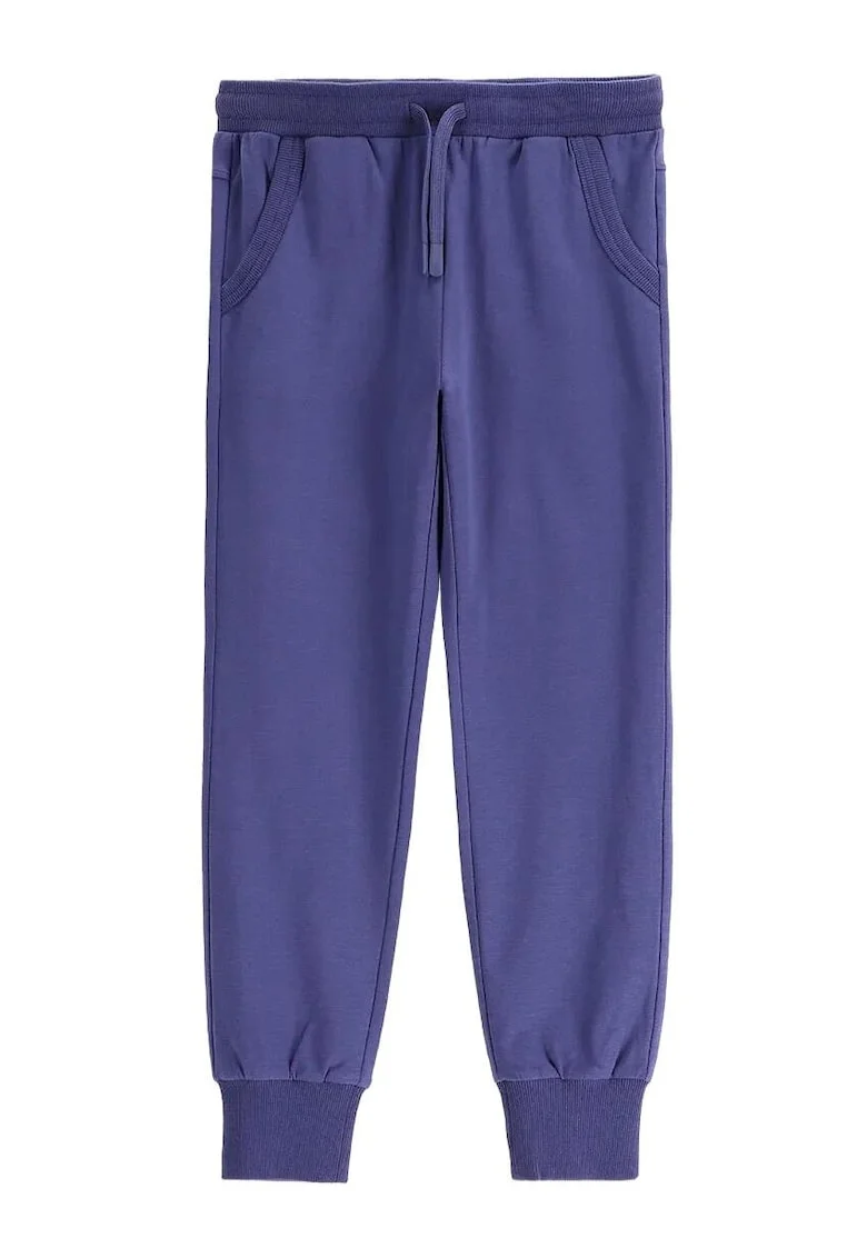 Pantaloni sport fete,  bumbac, bleumarin