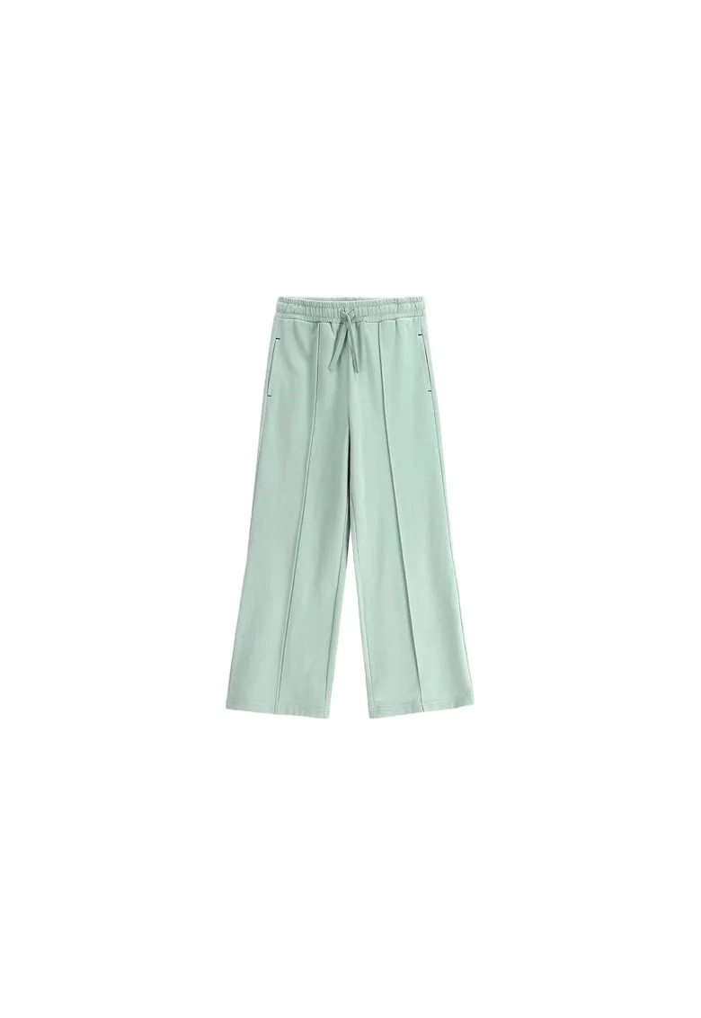 Pantaloni sport copii,  bumbac, verde