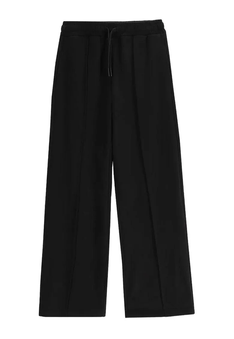 Pantaloni sport fete,  bumbac, negru