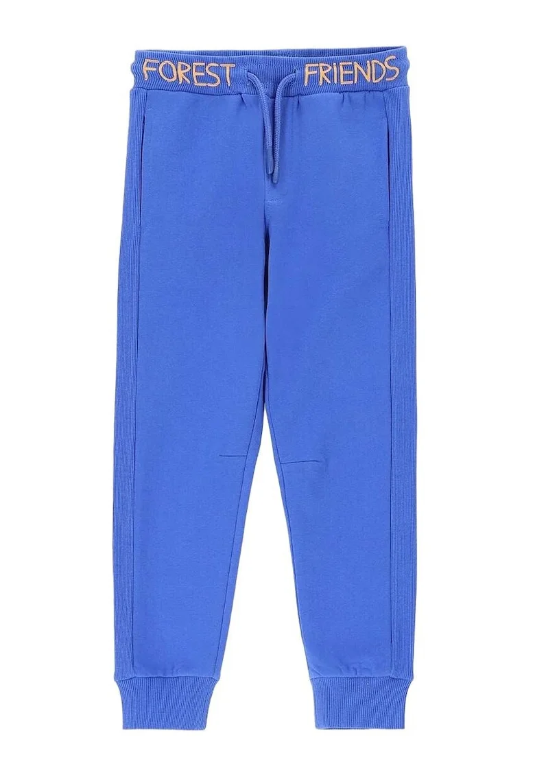 Pantaloni sport baieti,  slim, bumbac, albastru