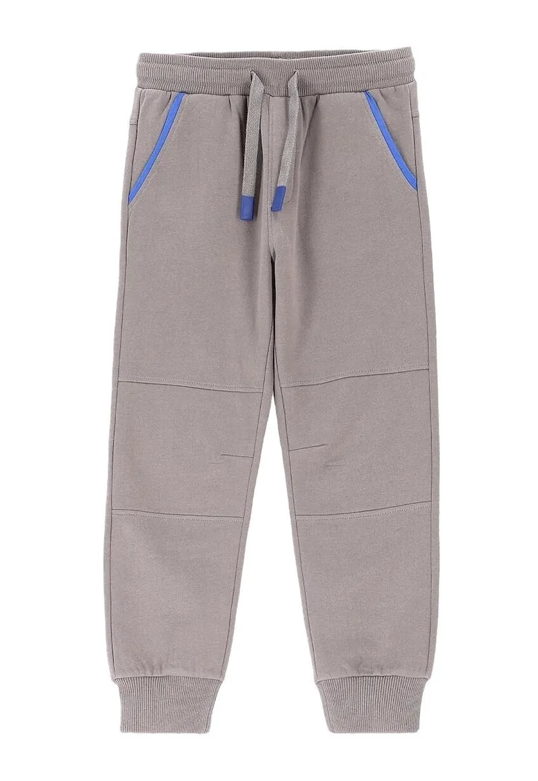 Pantaloni sport baieti,  bumbac, gri