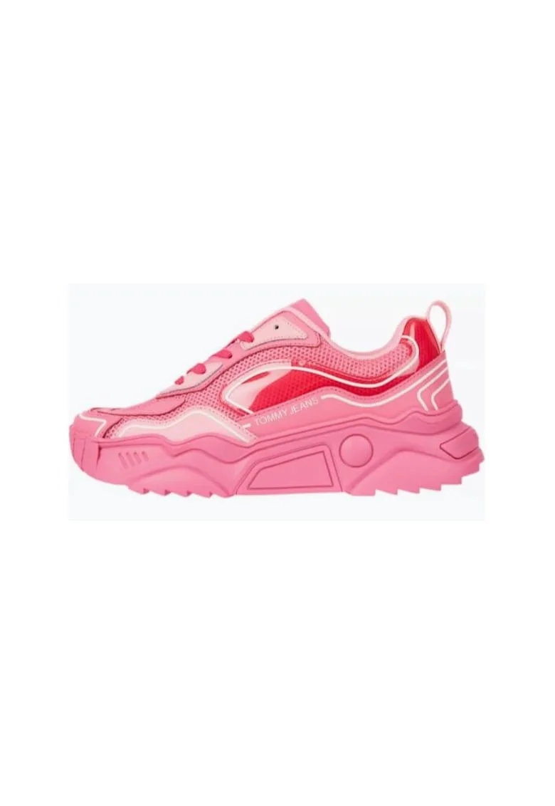 Pantofi sport  Tjw Chunky Runner, monocolor, roz, piele naturala