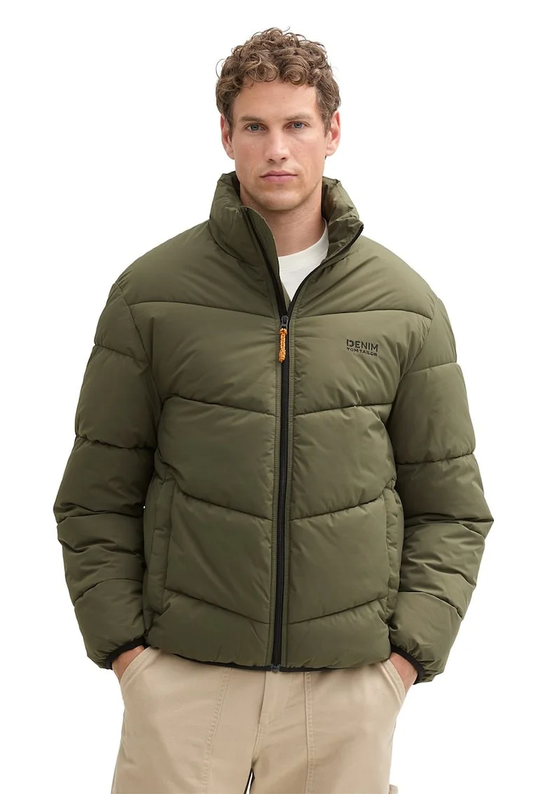 Geaca cu buzunare laterale, Verde masliniu