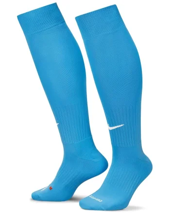 Sosete unisex lungi pana peste genunchi cu amortizare pentru fotbal Classic II, Albastru