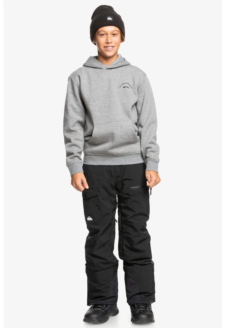 Pantaloni cu talie ajustabila, pentru schi, Negru