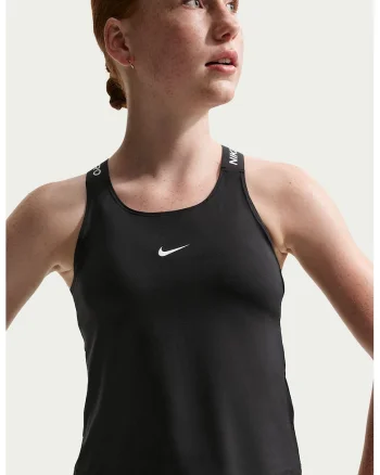 Top slim fit pentru fitness Dri-FIT, Negru