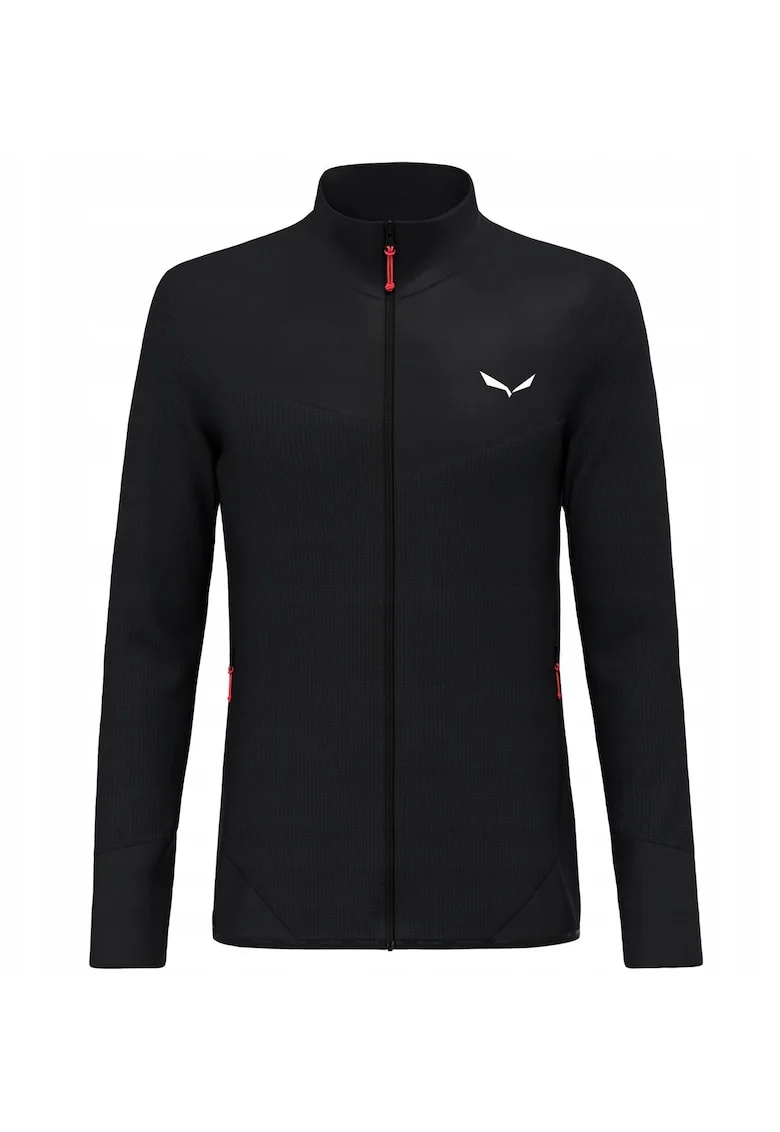 Jacheta sport barbati  Puez Waffle Hyb PL, neagra, material tehnic,