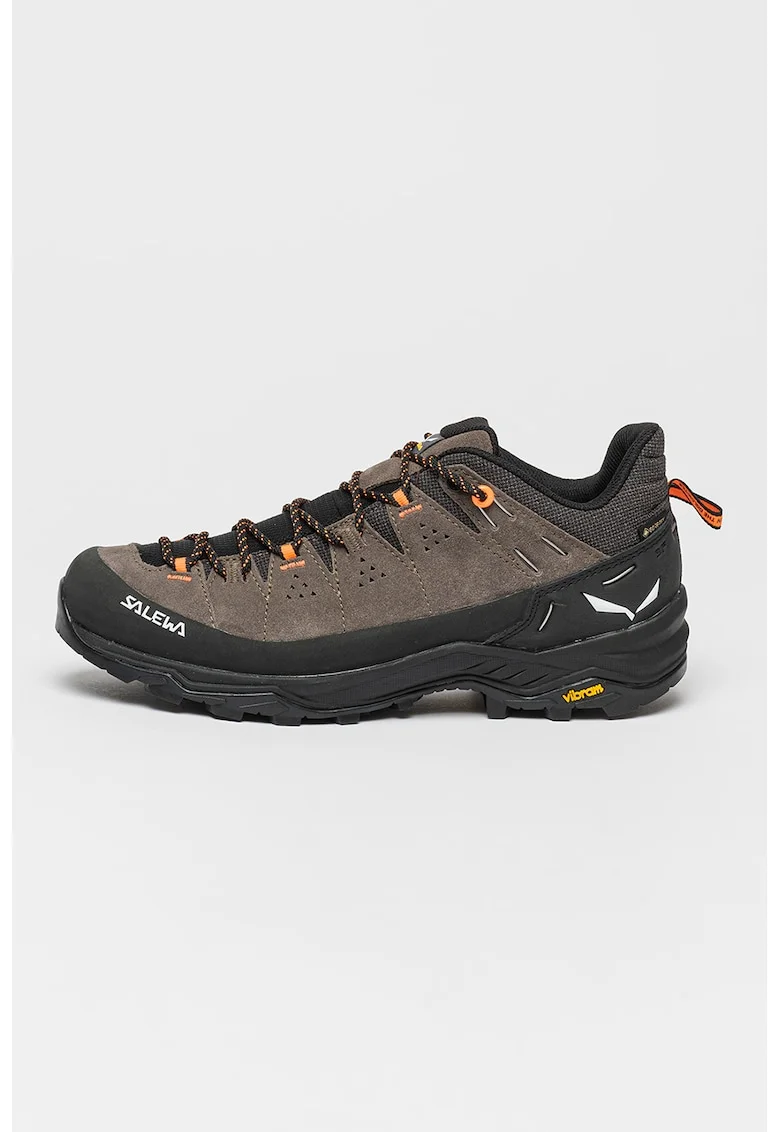 Pantofi cu tehnologie Gore-Tex® pentru drumetii si trekking Alp Trainer 2, Negru/Gri carbune
