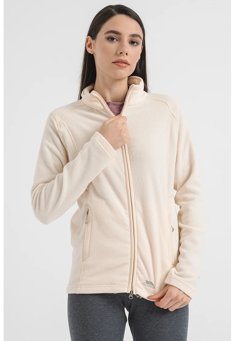 Bluza din fleece, pentru drumetii Renato, Bej sampanie