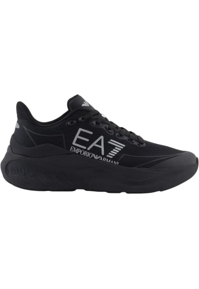 Pantofi sport  EA7 Wave Cracking Engineered 47796, Negru/Argintiu