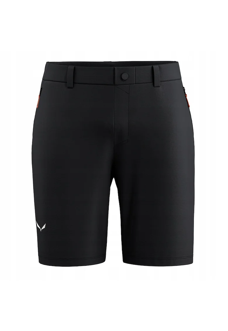 Pantaloni scurti sport barbati,  negru, poliamida/elastan