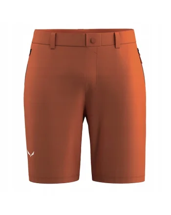 Pantaloni scurti barbati  Puez Talveno, rezistenti la vant, uscare rapida, maro, material softshell